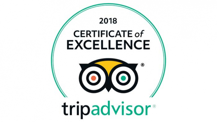 TripAdvisor's 2018 Travelers' Choice Award